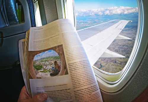 Lire dans l'avion
